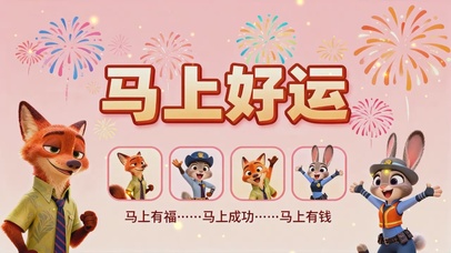 马上好运动态桌面