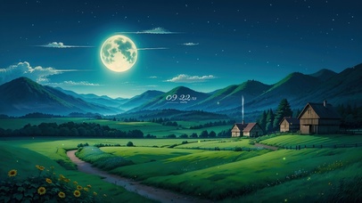 4K美丽的乡村夜晚