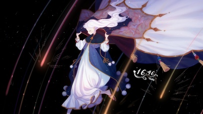 唯美梦中遨游女孩