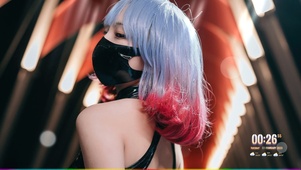 4K性感清纯口罩美女