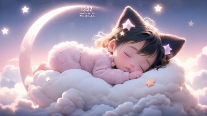 安睡在云端的宝宝