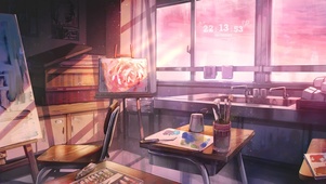 唯美治愈阳光画室