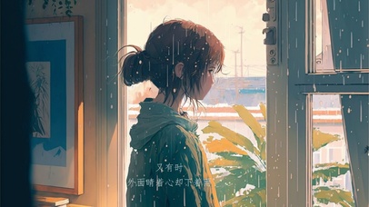 外面是晴天心却下着雨
