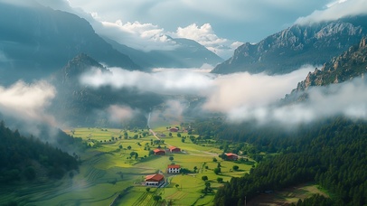 4K 清新自然 山林美景 1