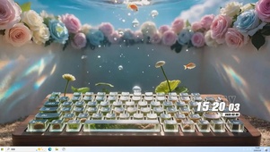 海底键盘桌面主题