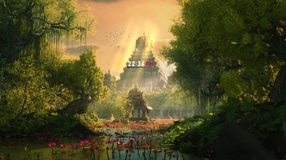 4k 唯美古风仙境神庙