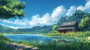 初夏河畔