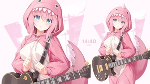 4K恐龙睡衣可爱少女