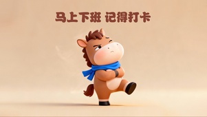 小马下班记得打卡