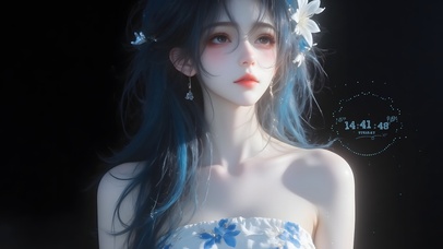 治愈碎花抹胸裙女神