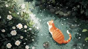 静谧花园橘猫