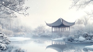 冬日湖心亭