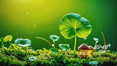 风雨中看见阳光的蘑菇小屋