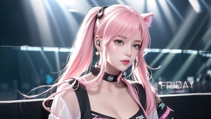 可爱电竞女孩