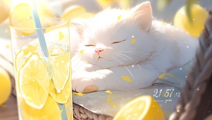午睡的小猫