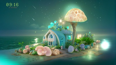 4k唯美海边小屋