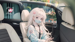 车上的女孩
