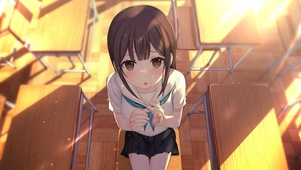 4K教室内的美少女