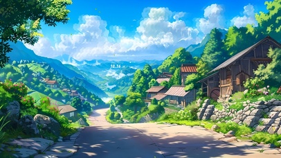 唯美山村夏日小路