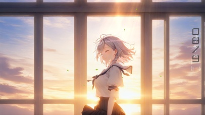 唯美午后教室少女