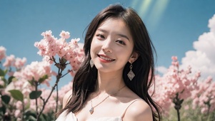 甜美笑容美女
