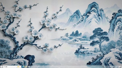 梅影浸波-桌面主题
