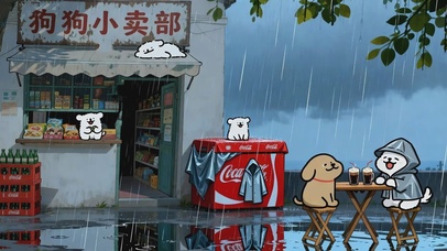 雨天的狗狗小卖部