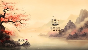 古墨山水