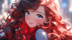 红发美女