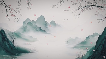 新中式古风山水