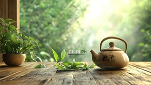 文艺竹林茶香