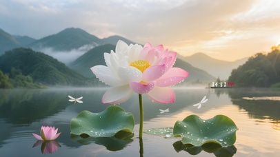 双色荷花见者好运