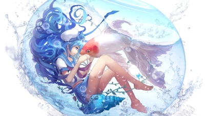 水中金鱼少女
