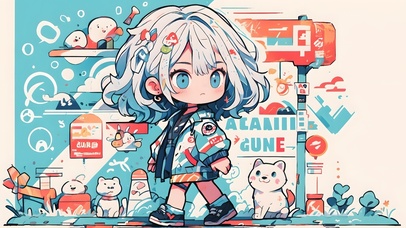 4K高清手绘涂鸦漫画壁纸