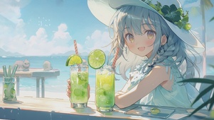 清凉一夏夏日冰饮柠檬汁