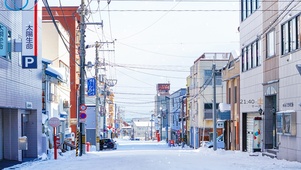4K 日式冬季街道