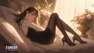 胭脂未施，天色亦为之澹然