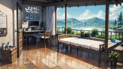 唯美治愈阳光惬意小屋