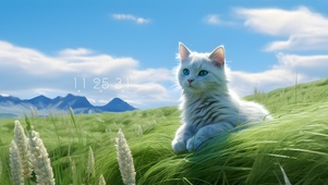 等待的猫咪