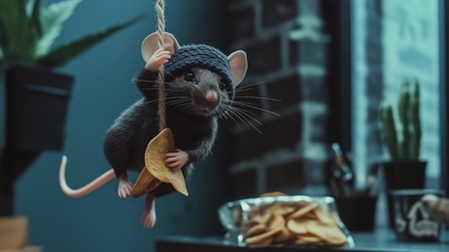 偷吃东西的老鼠