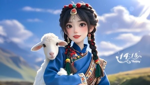小清新藏族女孩