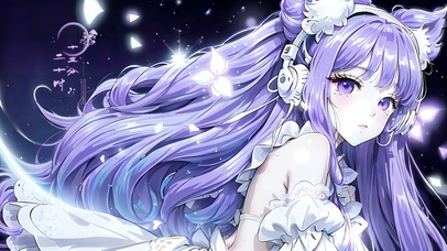 4K唯美紫发电竞萝莉