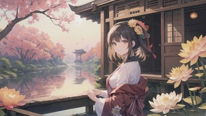 湖畔秋色
