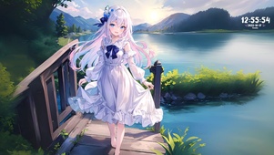河边的女孩