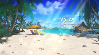 炎热夏日海沙滩