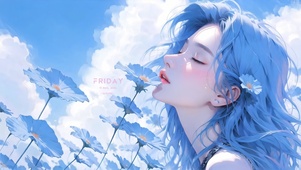 4k小清新少女