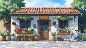 清新花店