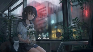 窗外的雨