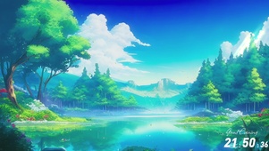唯美湖景