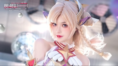 超高清双马尾美女